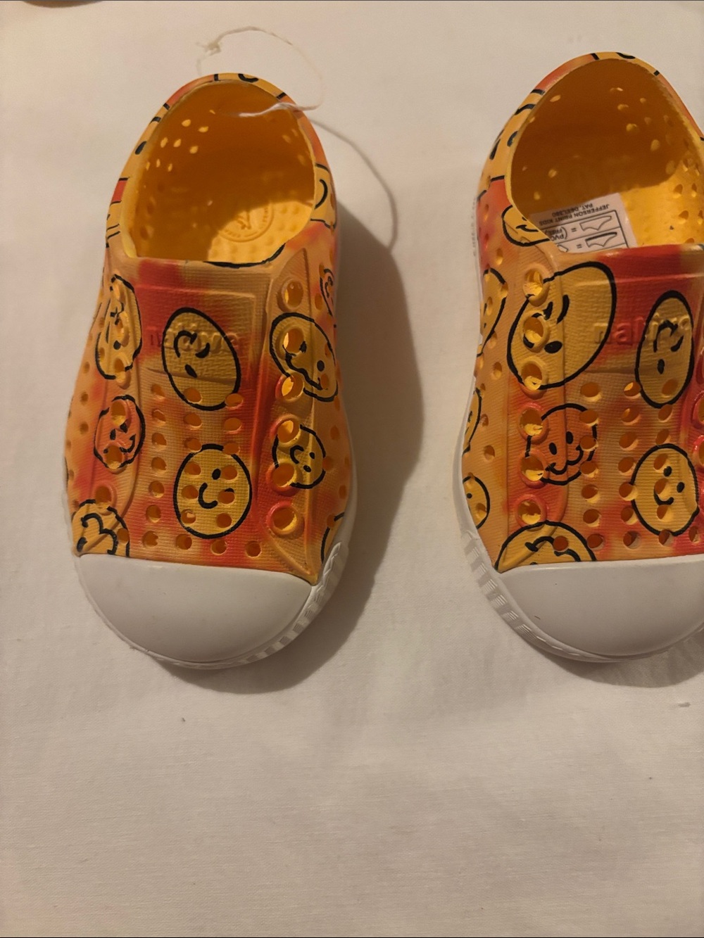 Native Kids Smiley Water Shoes - Orange/Yellow